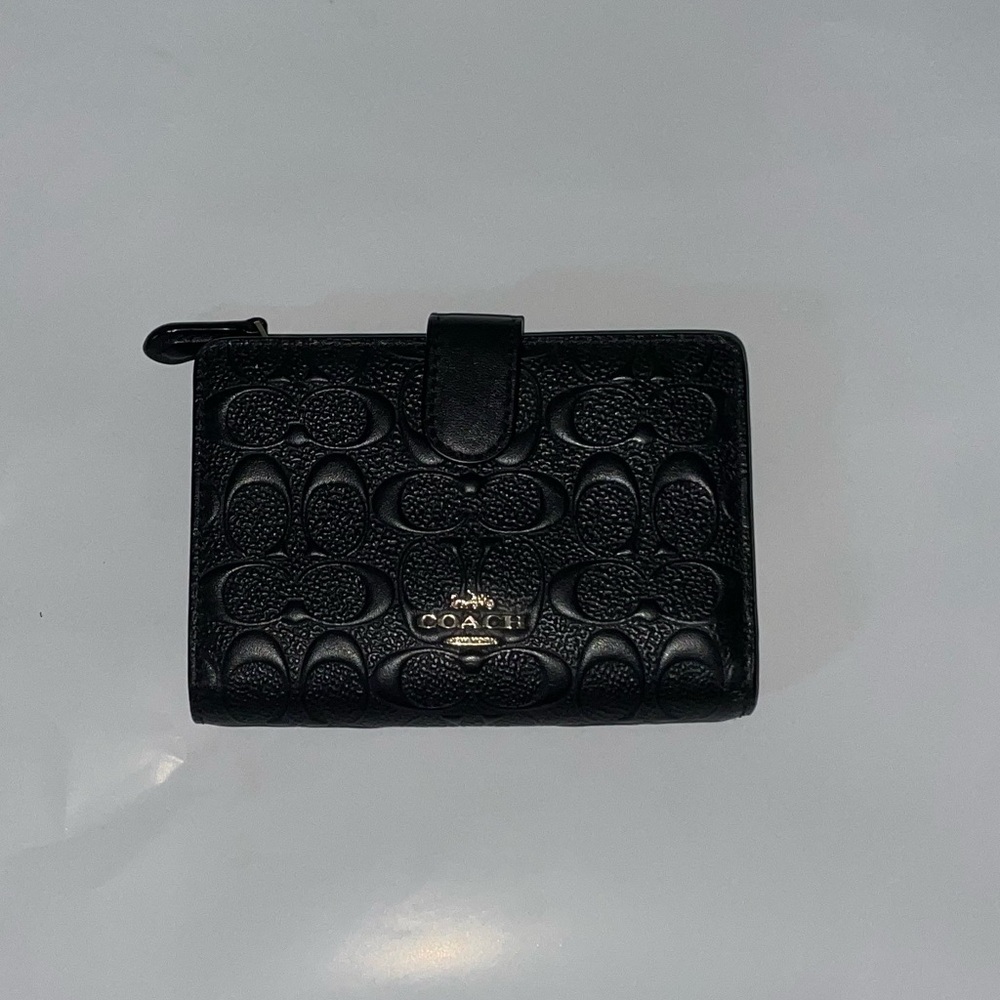Coach Black Embossed Wallet